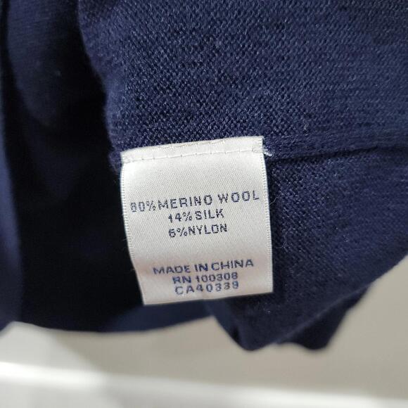 Peter Millar Merino Wool Silk Blend Quarter Zip Sweater Golf Preppy Mens XXL - Picture 4 of 6